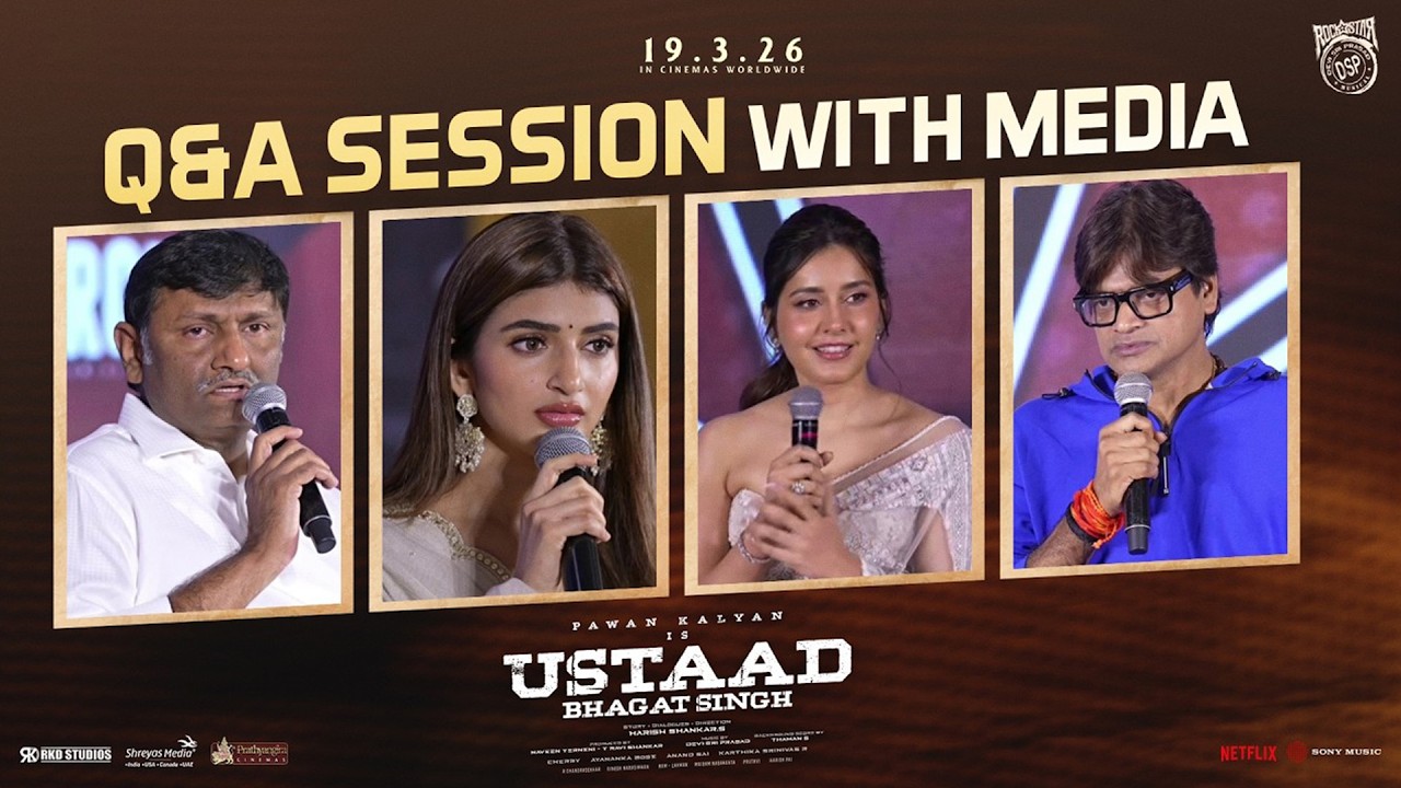 Q&A Session with Media | Ustaad Bhagat Singh Release Press Meet | Pawan Kalyan | Harish Shankar