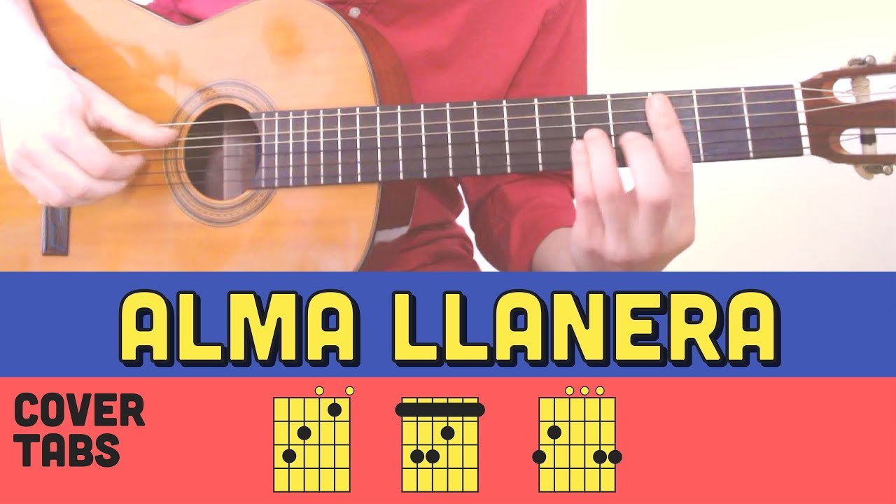 ALMA LLANERA ♦♦ Tutorial Lesson Acordes Chords Tabs Fingerstyle ♦♦