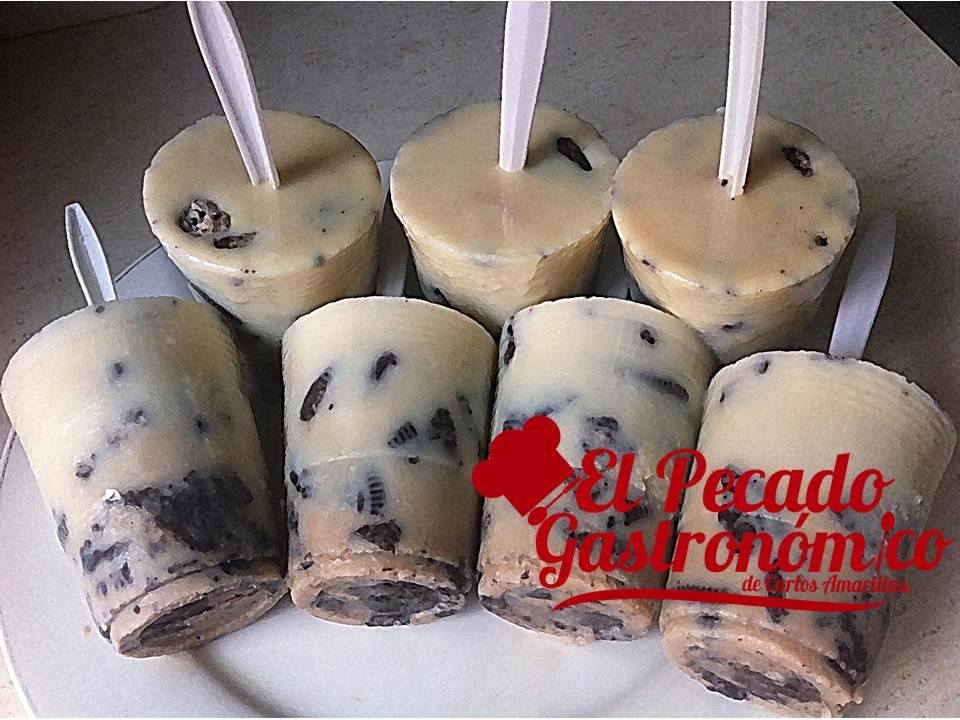 Como hacer paletas heladas de galleta oreo