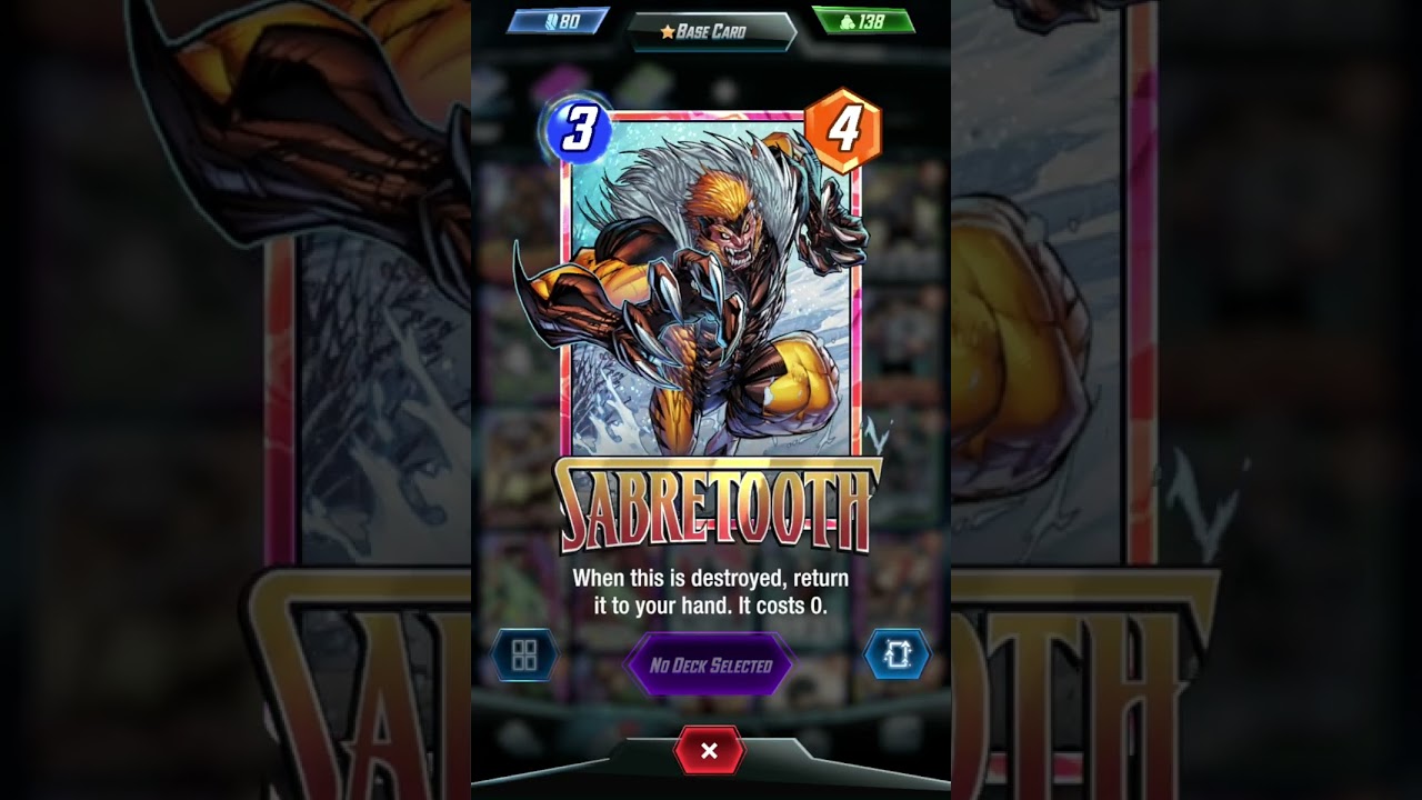 ULTRA Sabretooth in Marvel Snap