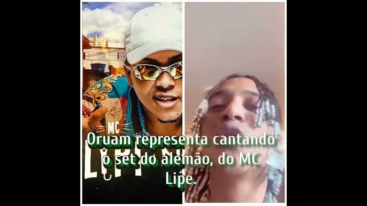 #oruam cantando o set do Alem&atilde;o, #parte do #mclipe, slk representou.
