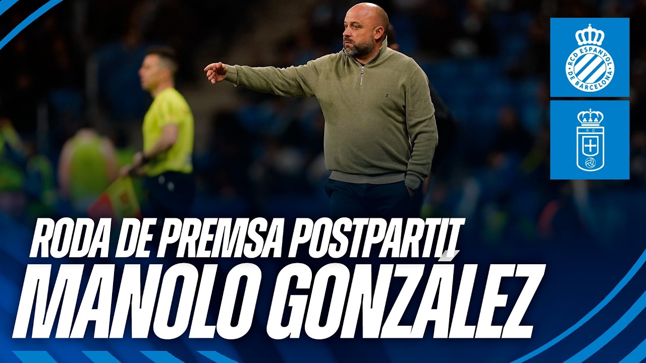 🎥 Roda de premsa postpartit de Manolo González | #EspanyolRealOviedo