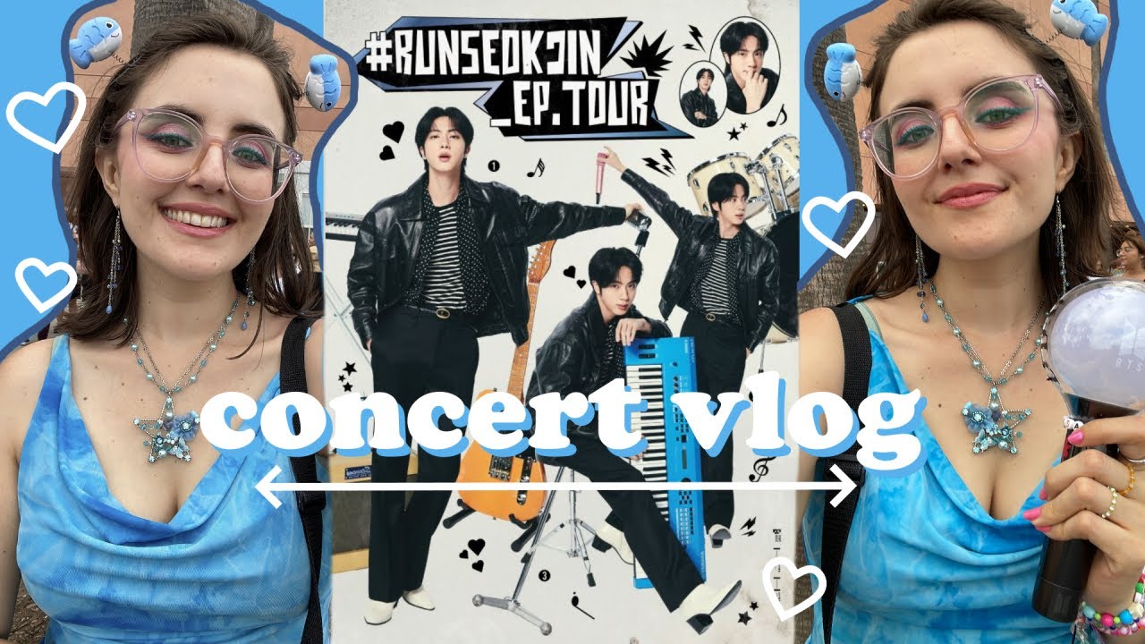 ✨💗 jin 'runseokjin_ep.tour' tour 💗✨ concert vlog in anaheim day two honda center 250718 🐟