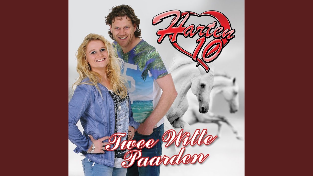 Twee witte paarden