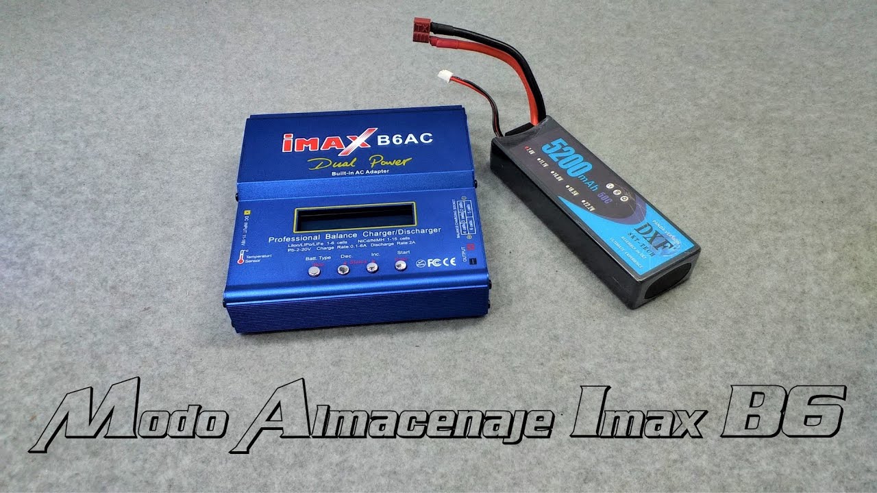Modo Almacenaje En Baterías Lipo Con Cargador Imax B6