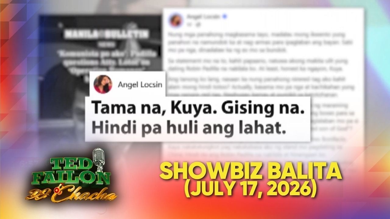 Angel Locsin kay Sen. Robin Padilla: &lsquo;Tama na, Kuya, gising na&rsquo; | Ted Failon & DJ Chacha