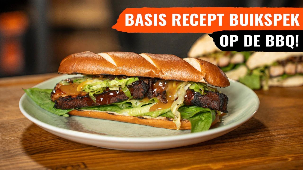 Basis recept voor buikspek op de BBQ (En een heerlijk broodje!)