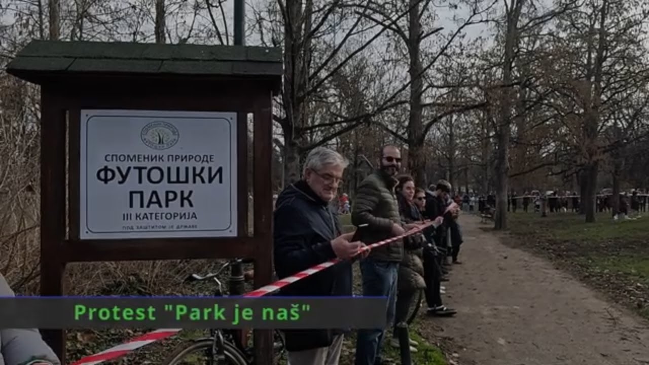 Protest „Park je naš“ u Futoškom parku | Građani protiv seče 230 stabala | Novi Sad