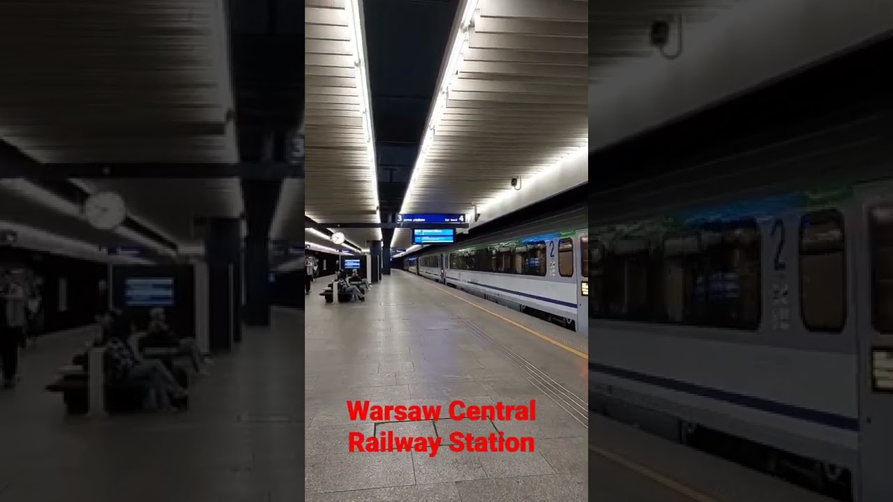Warsaw Central Railway Station #shorts #warszawa #trains #pkp #poland