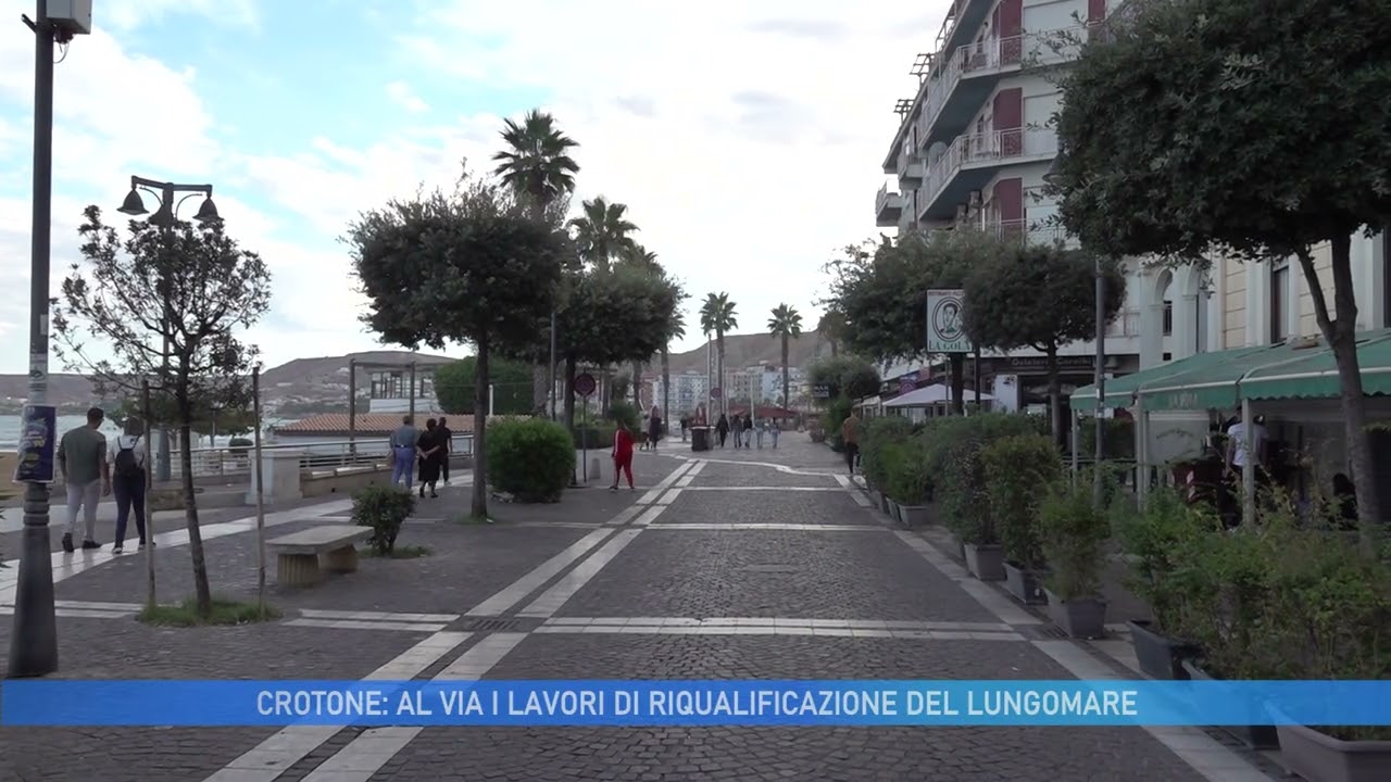 CROTONE AL VIA I LAVORI DI RIQUALIFICAZIONE DEL LUNGOMARE