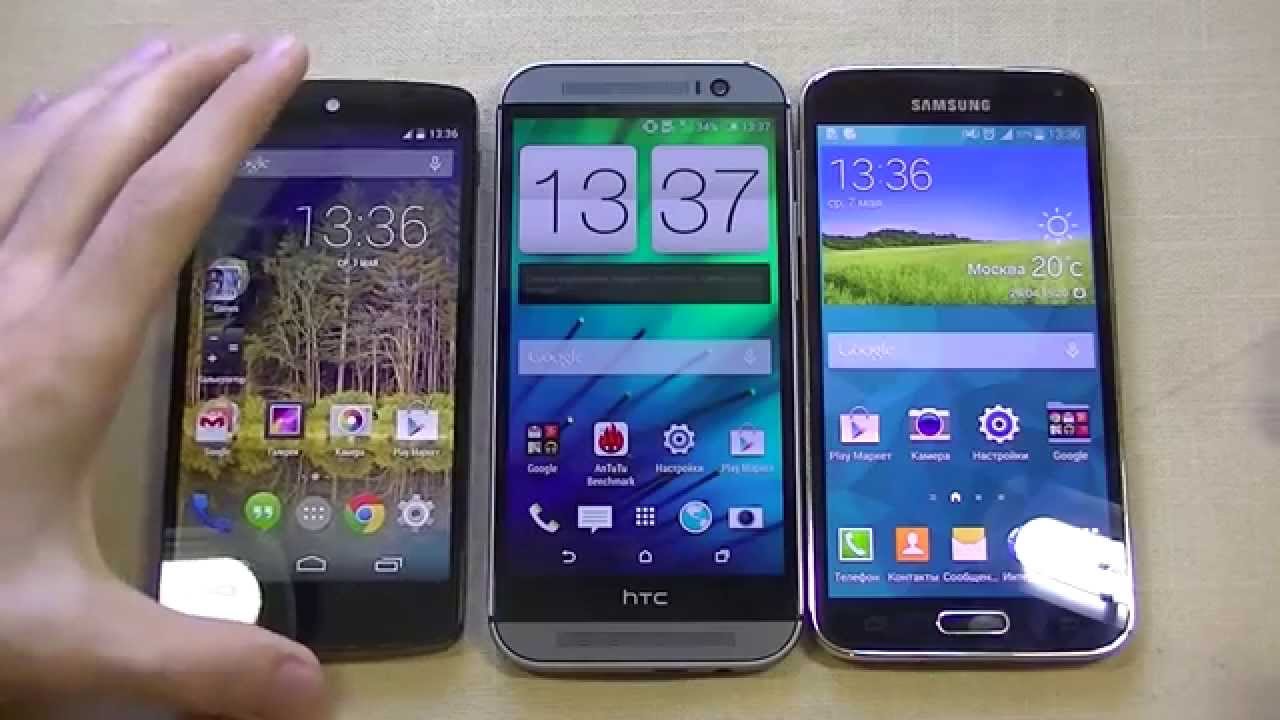 Nexus 5 vs Galaxy S5 vs HTC One M8. Стоит ли обновляться?