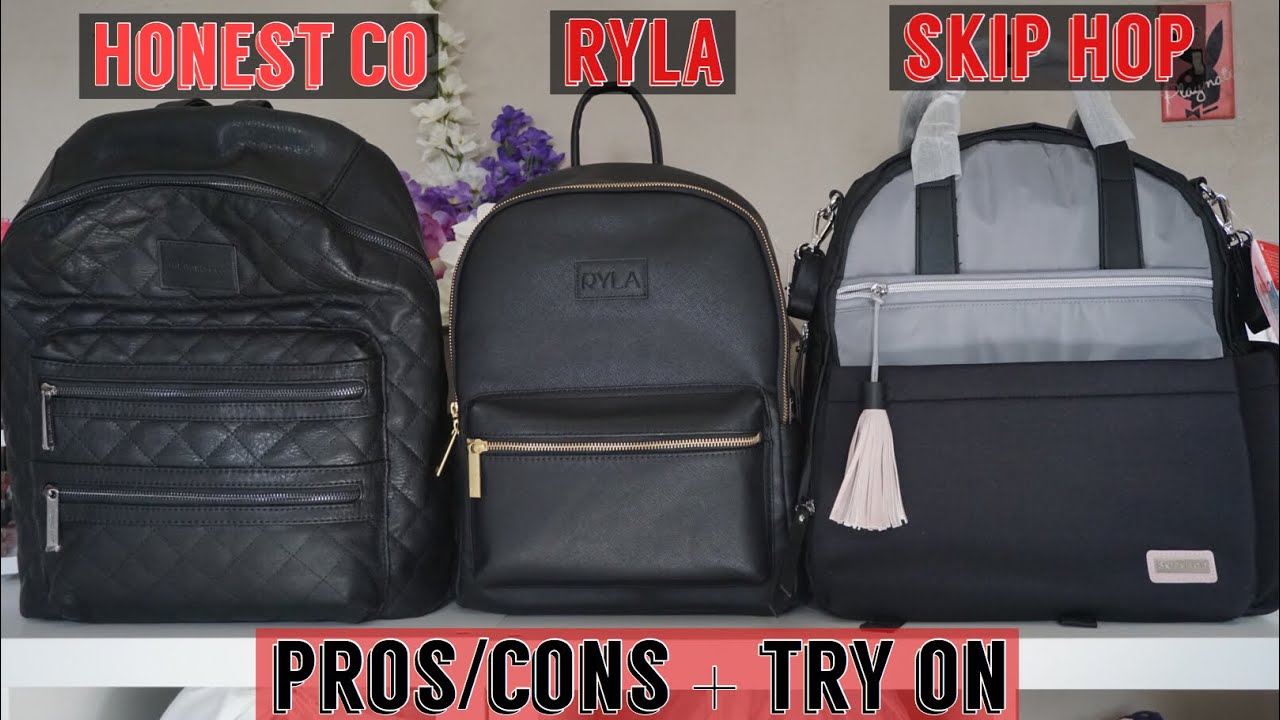 Diaper Backpack Comparison: Honest Company, Ryla, Skip Hop | Pros and Cons | Try-On