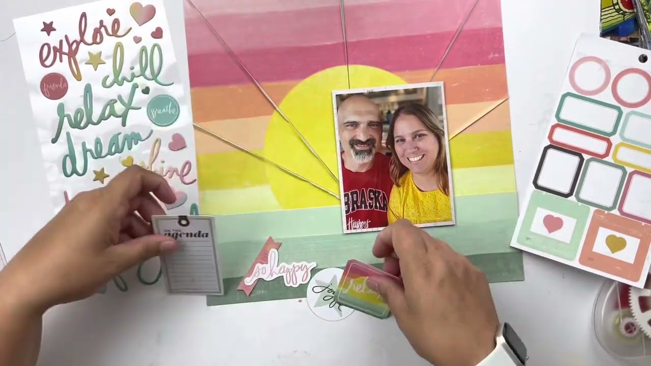 SCRAPBOOK LAYOUT - The ScrapRoom - Flavors of the Month with Heidi Swapp