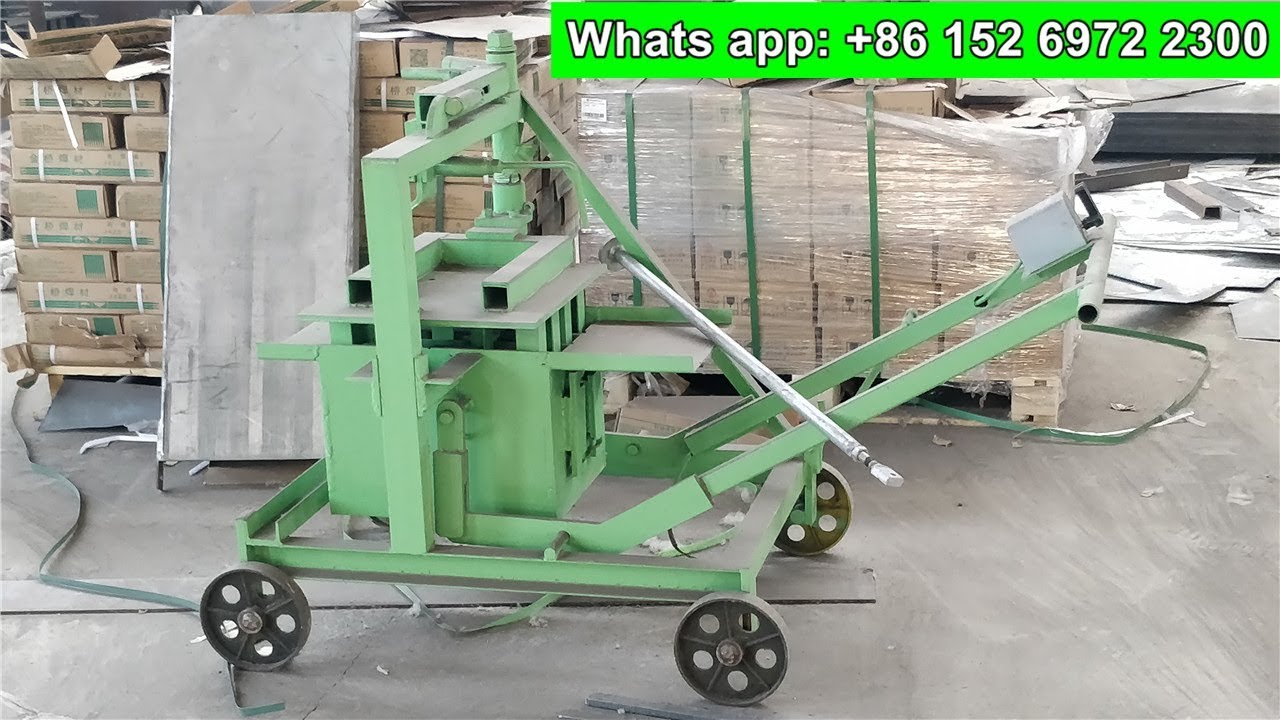 QMR2-45 small manual concrete brick machine, movable egg laying block making machine price for sale