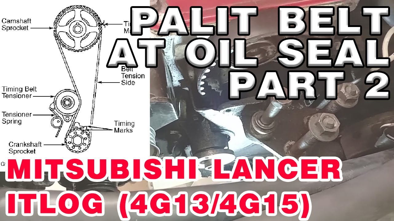 Paano magpalit ng belts and oil seal sa Mitsubishi Lancer Itlog (4g13/4g15) Part 2