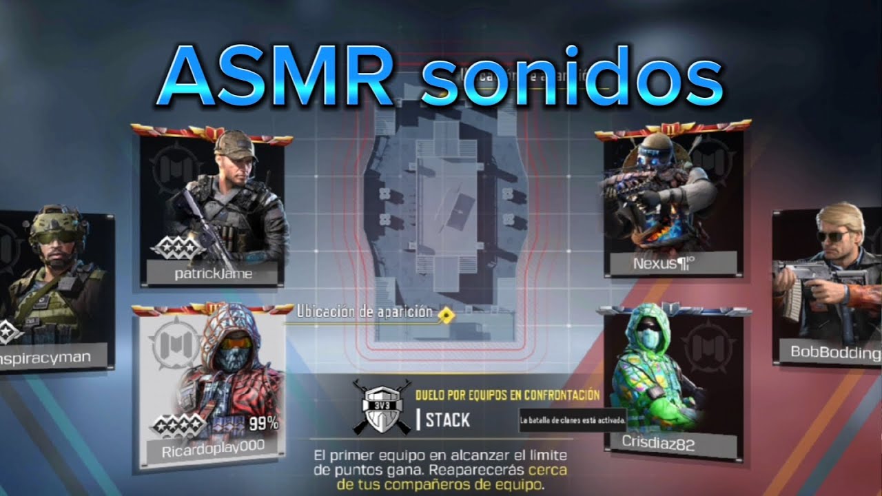 ASMR sonidos / jugando call of duty mobile en modo confrontaci&oacute;n