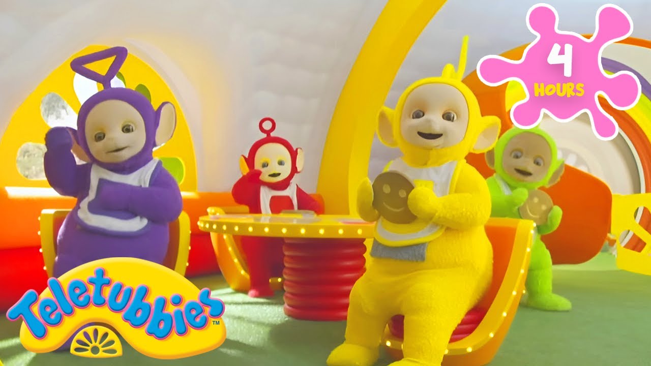 Teletubbies Español Castillian | Levántate y anda: es hora de la Tostada Tubby! 4 Horas | Para niños