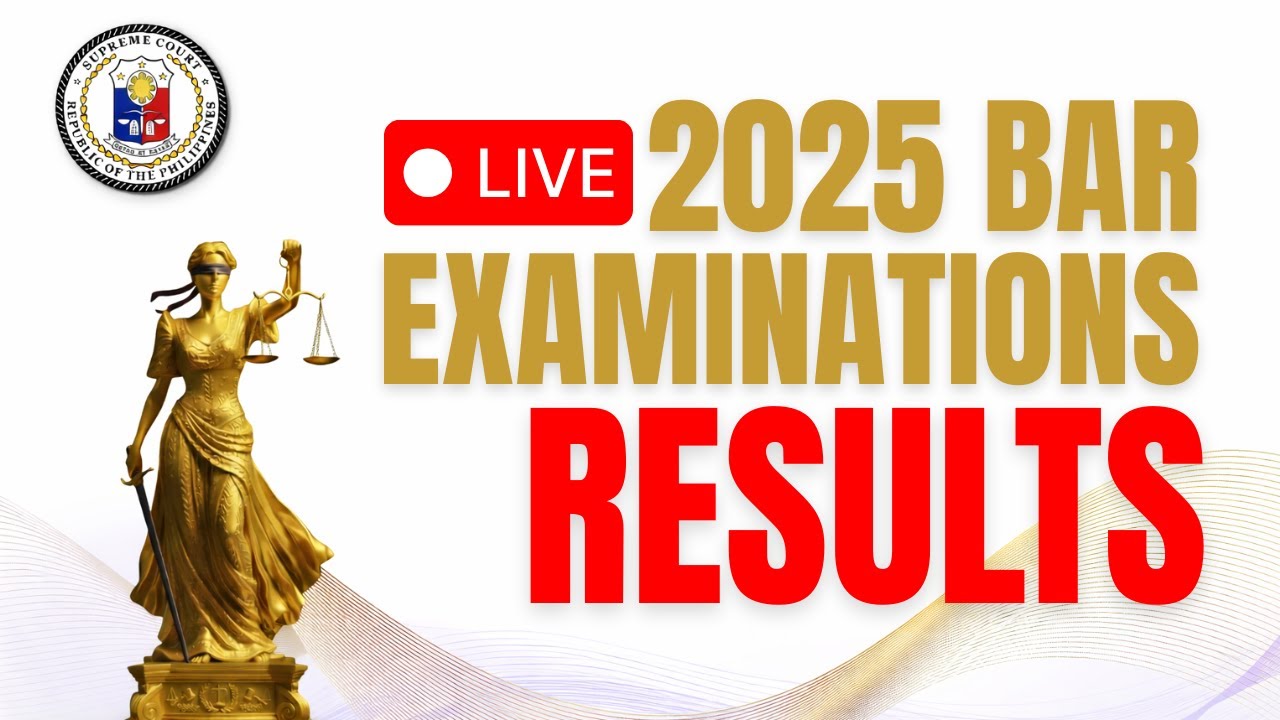 2025 Bar Examinations Results LIVE | Supreme Court of the Philippines | Bar Results Announcement
