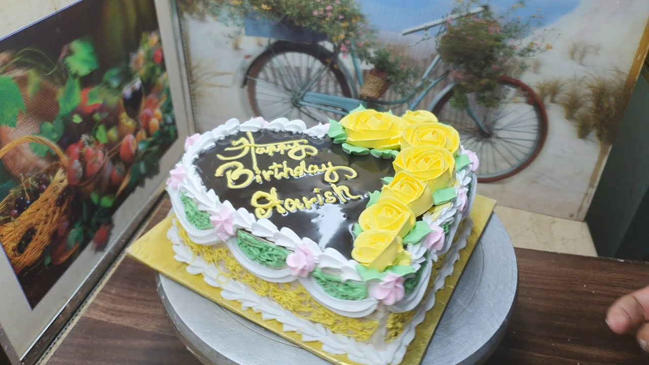 Birthday Cake Heart Shape 