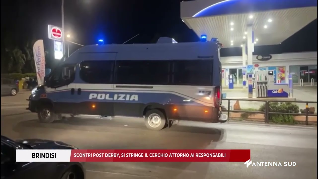 11 MARZO 2025   BRINDISI   SCONTRI POST DERBY, SI STRINGE IL CERCHIO ATTORNO AI RESPONSABILI