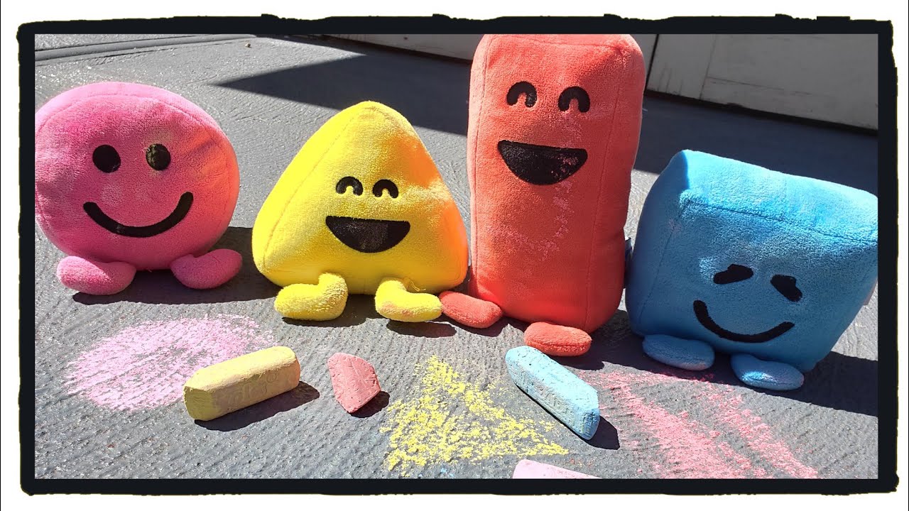✏️ Chalk Drawing with Mister Maker Shapes 😁 get messy and need a wash and dry 🤣