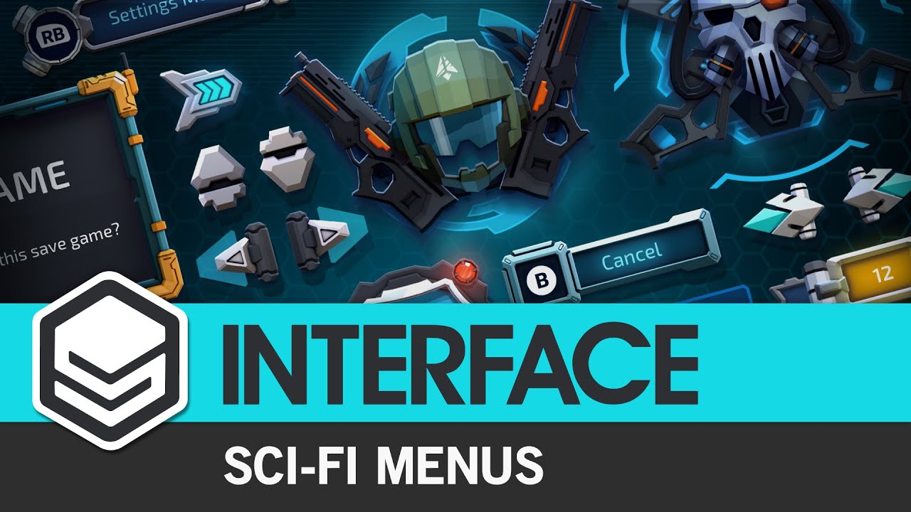 INTERFACE Sci-Fi Menus (Trailer) by #SyntyStudios