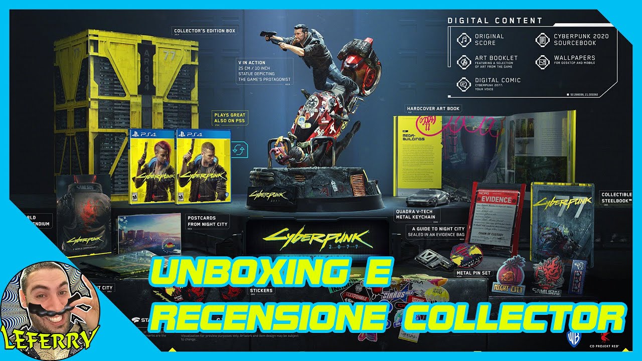 Ma è stupenda! CYBERPUNK 2077 COLLECTOR'S EDITION UNBOXING ITA