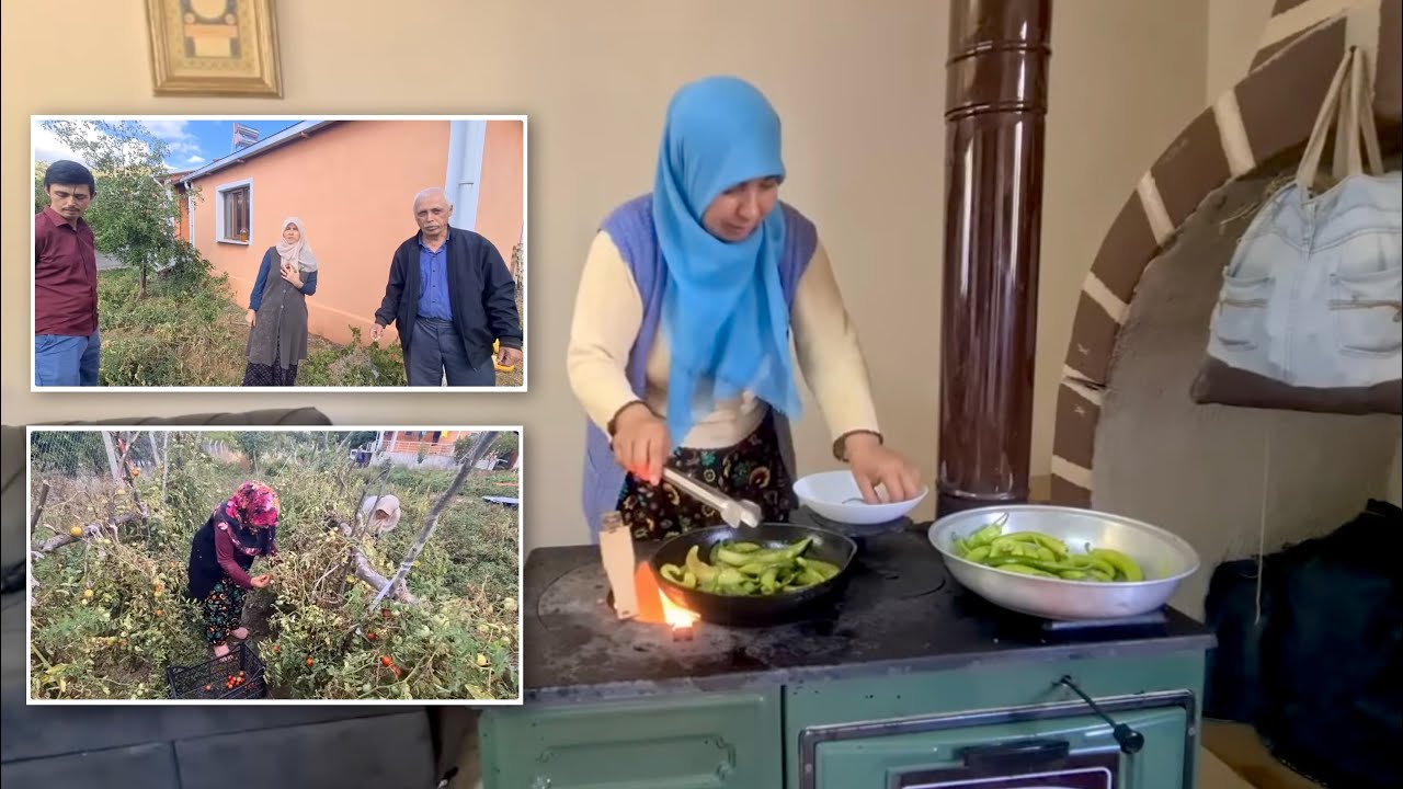 MERYEM ARKADAŞIM GELDİ | KUZİNE SOBADA YEMEK YAPMA SEZONUNU AÇTIM | MUSMUTLU 1 GÜN