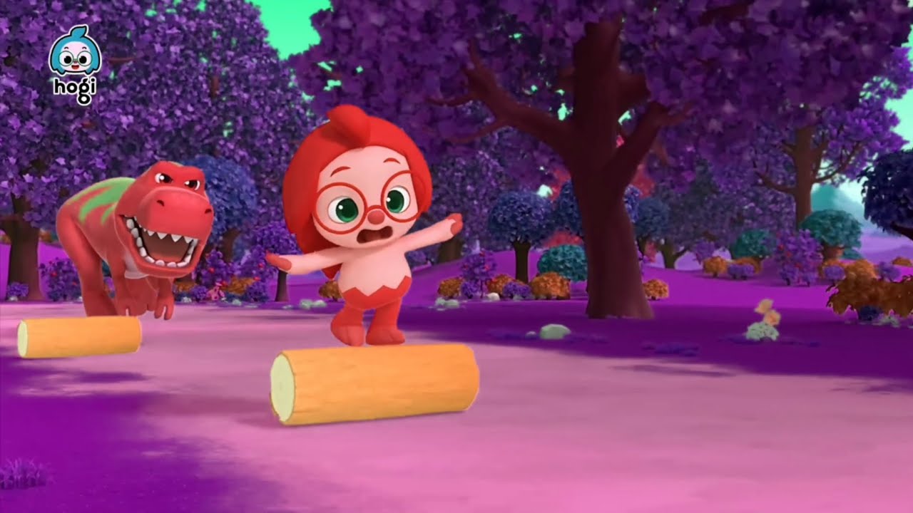 Hogi Effects, Hogi jumping into the rolling logs [ Sponsored by: Gamavision Csupo Effects ]