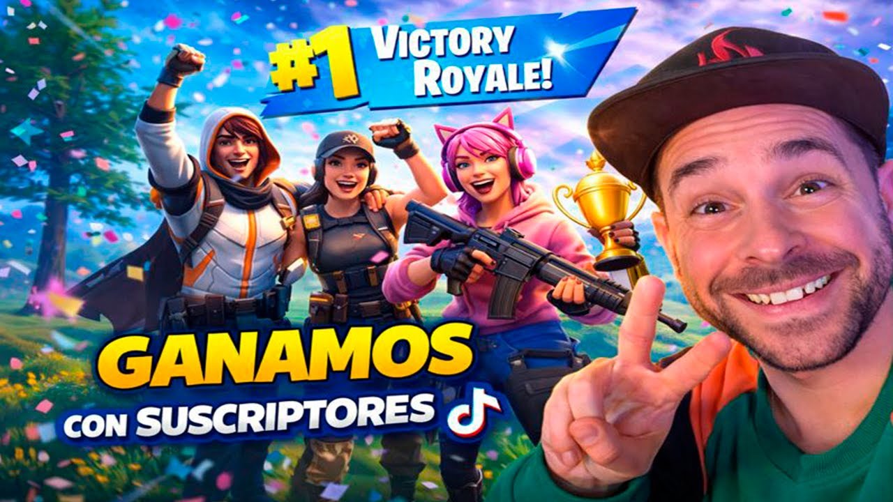¡GANAMOS en ESCUADRONES con SUSCRIPTORES de TikTok! 🔥 Fortnite Victory Royale 🏆