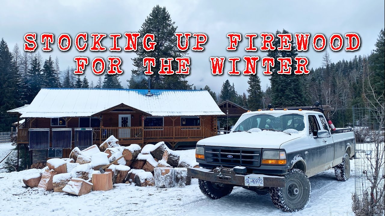 Stocking up on firewood for the winter 