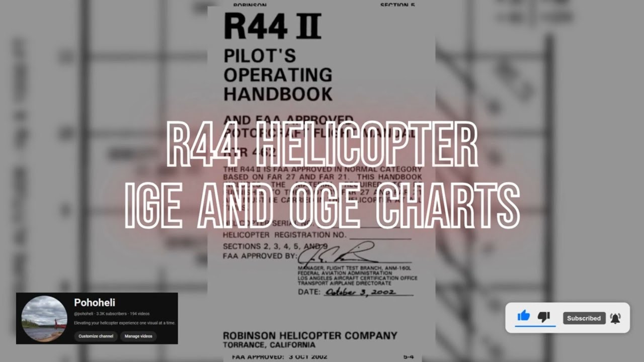 Flight Test Prep: IGE and OGE Charts - R44 Helicopter