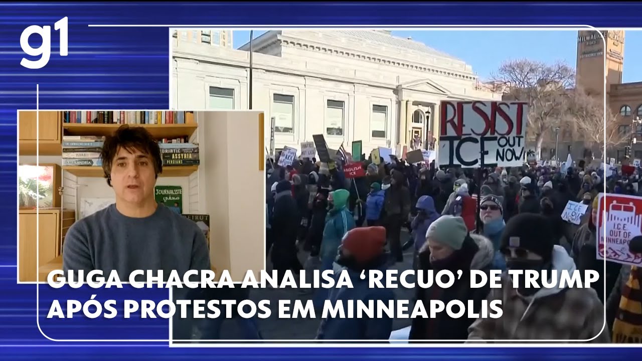 Guga Chacra analisa 'recuo' de Trump após protestos contra ações violentas do ICE em Minneapolis