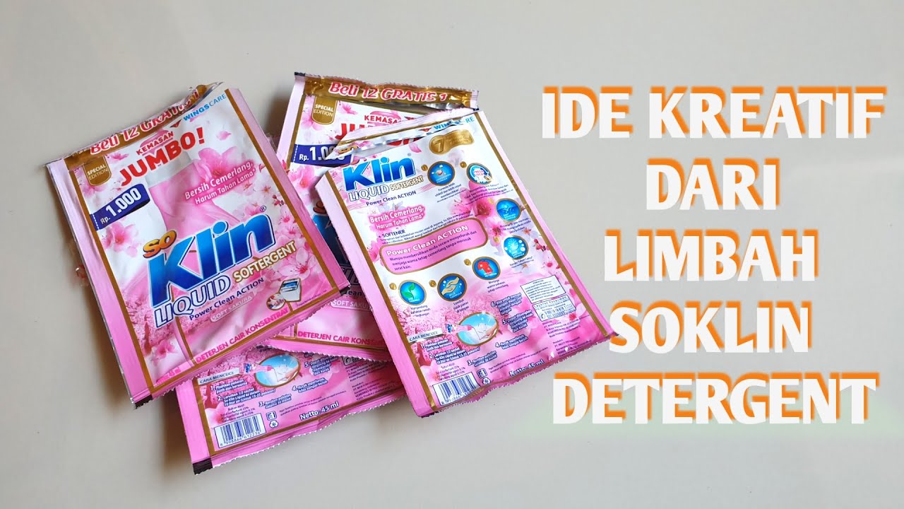 Ide Kreatif Mengejutkan dari Limbah Plastik Soklin Detergent