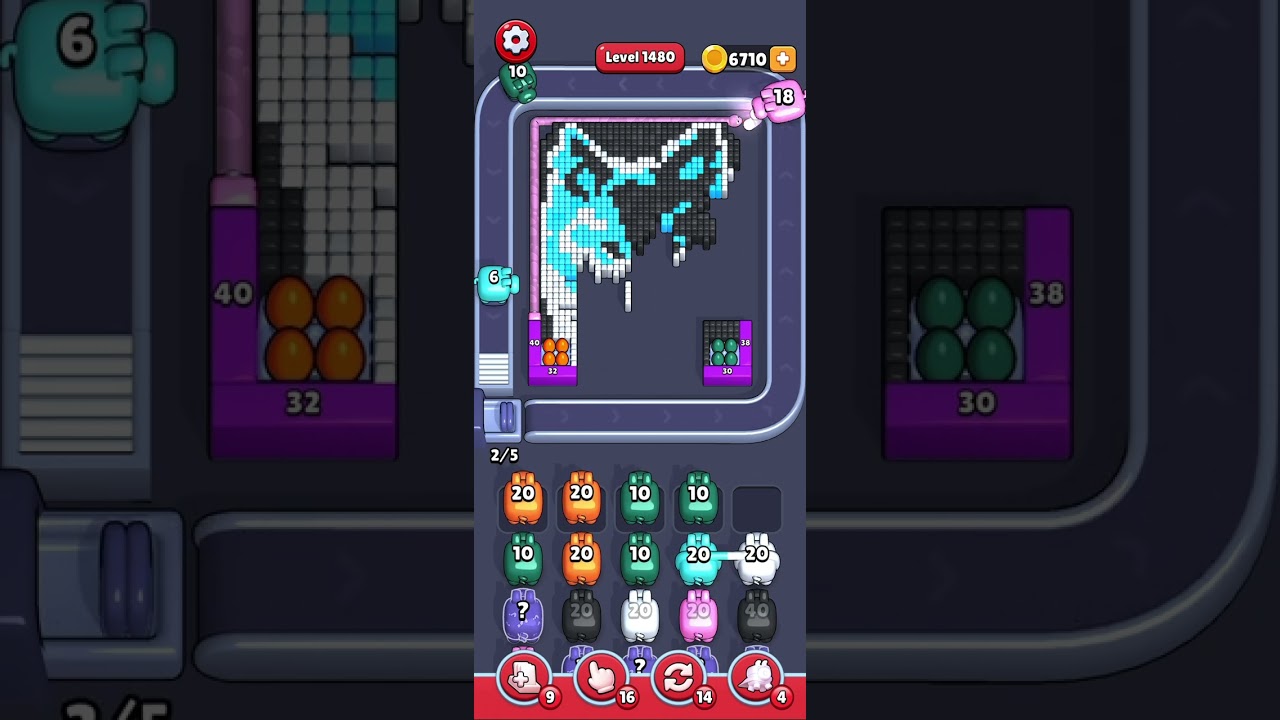 Pixel Flow Level 1480 – Full Walkthrough (No Commentary)