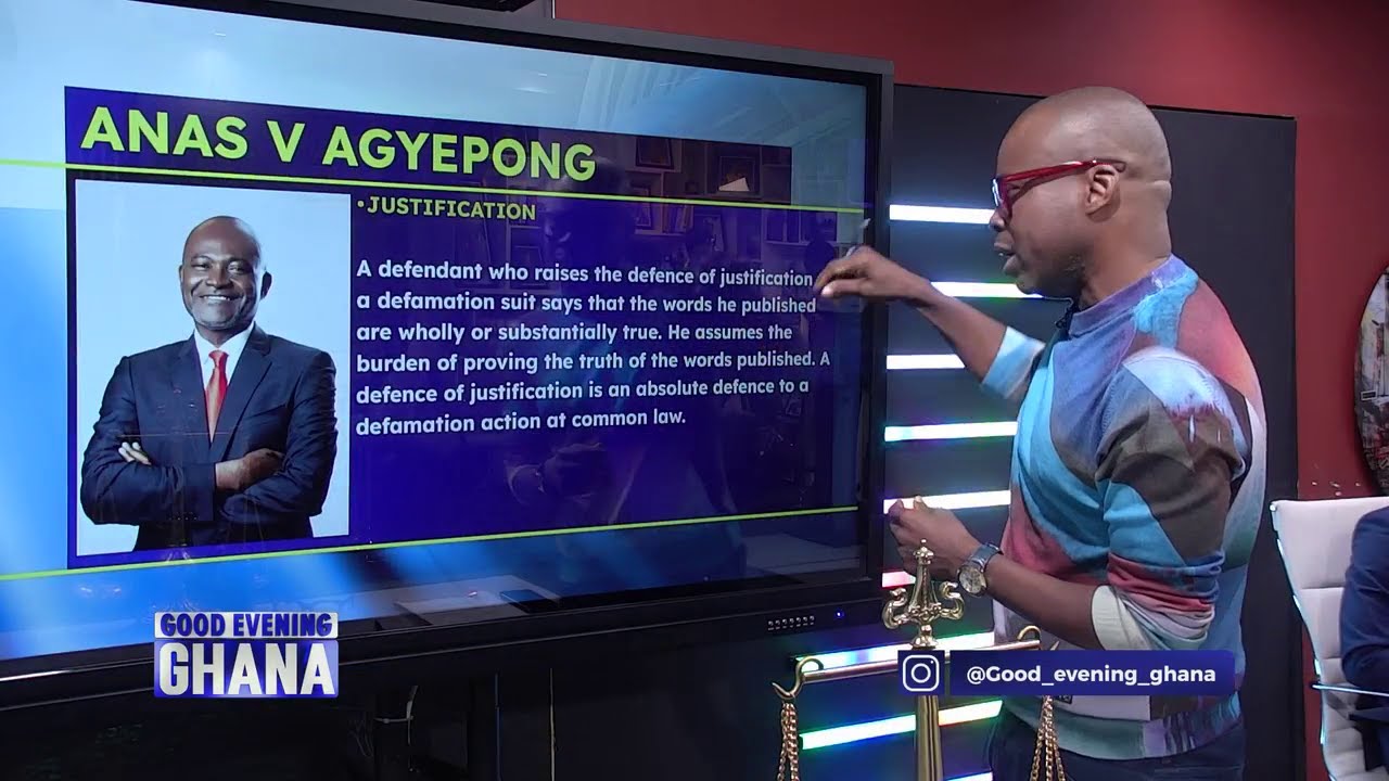 How the court arrived at the conclusion of the defamation suit Anas filed against Hon. Ken Agyapong