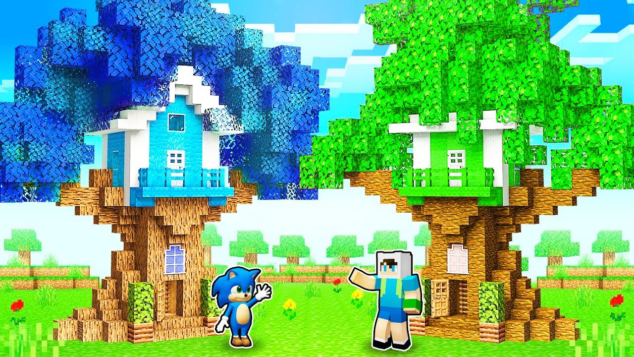 BEBEK SONİC VS ENES ARSLAN AĞAÇ EV KAPIŞMASI - 😨 Minecraft