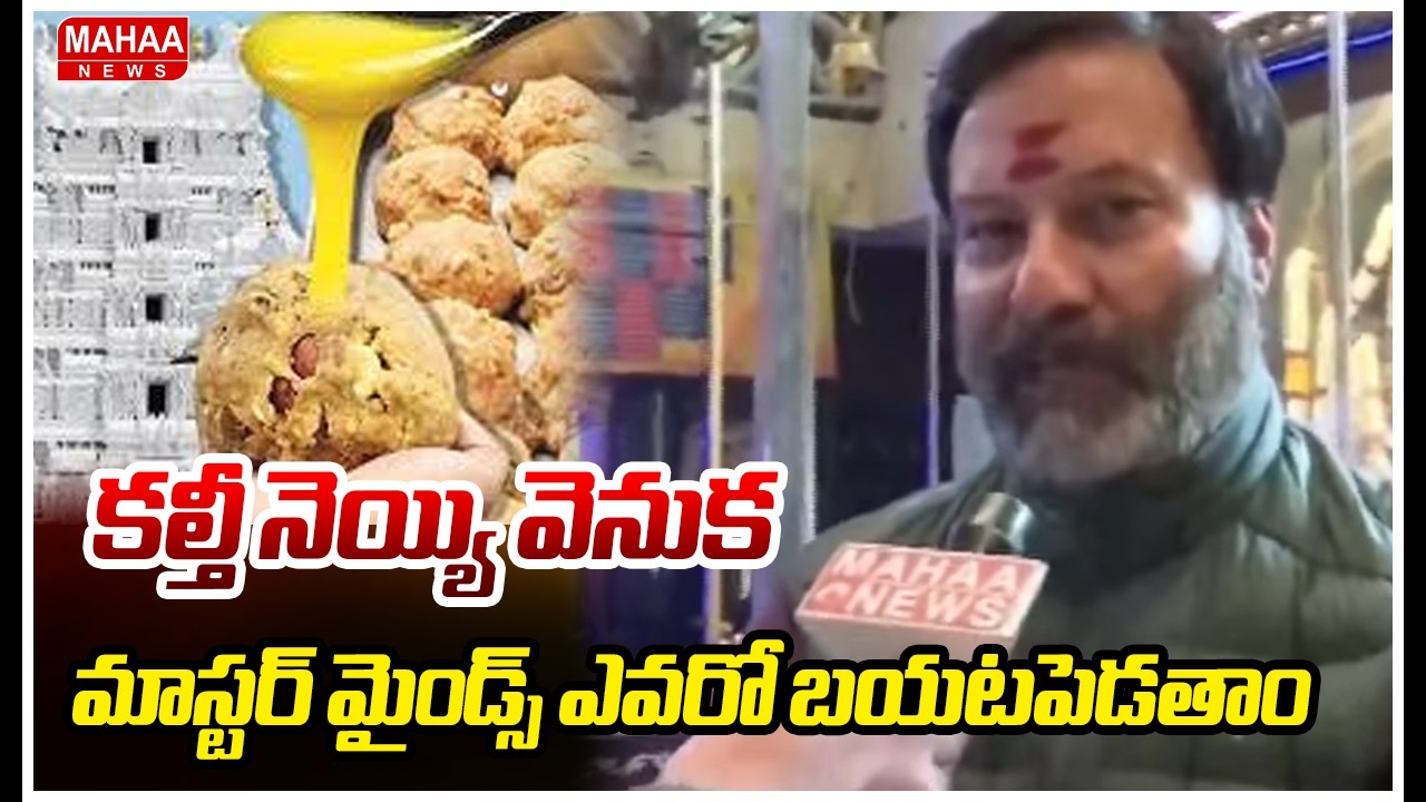 “కల్తీ నెయ్యి వెనుక మాస్టర్ మైండ్స్ ఎవరో బయటపెడతాం | Bhanu Prakash Reddy | Mahaa News