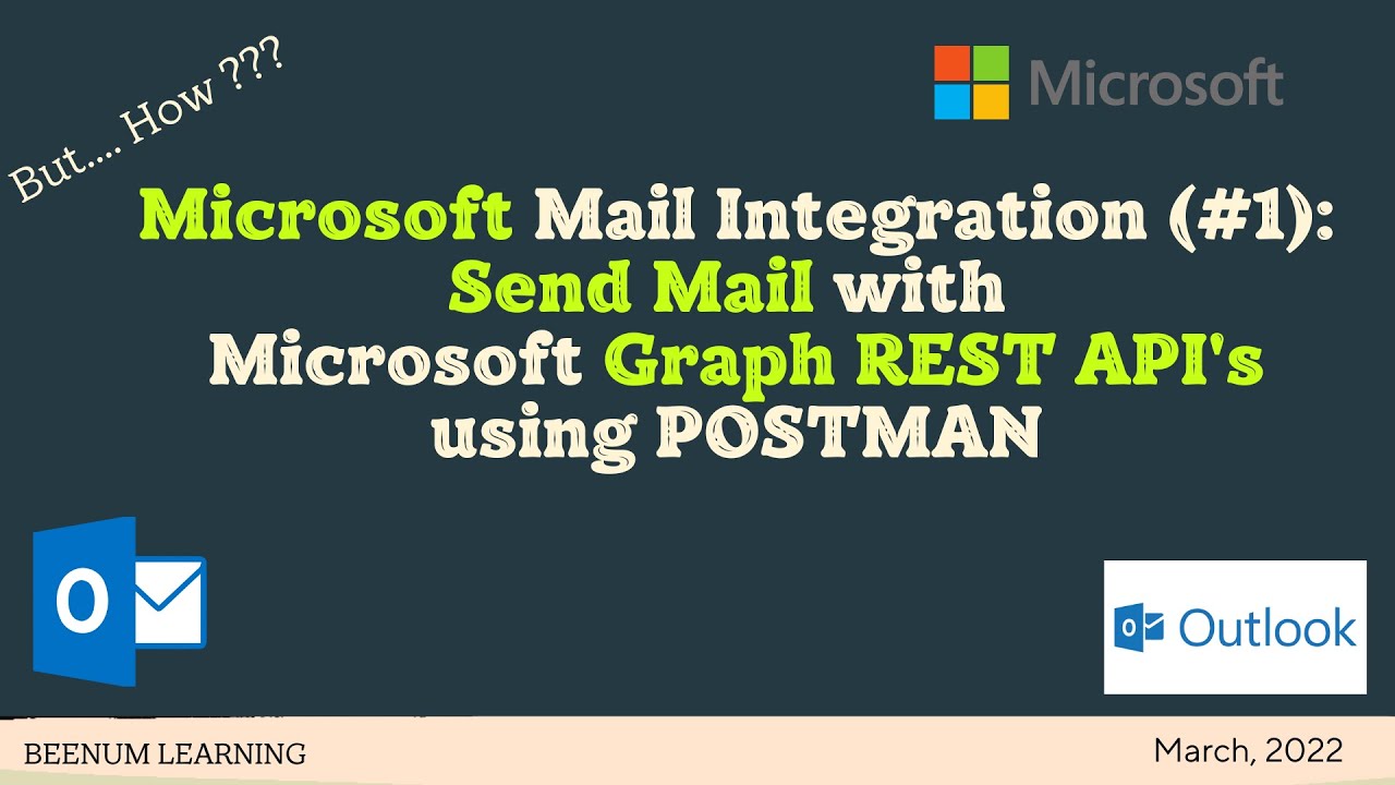Интеграция с Microsoft Mail (часть 1): отправка почты с помощью REST API Microsoft Graph, Outlook...