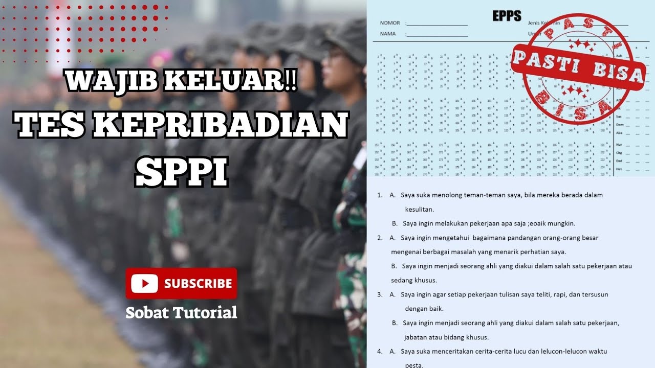 Psikotes SPPI Tes Kepribadian EPPS 