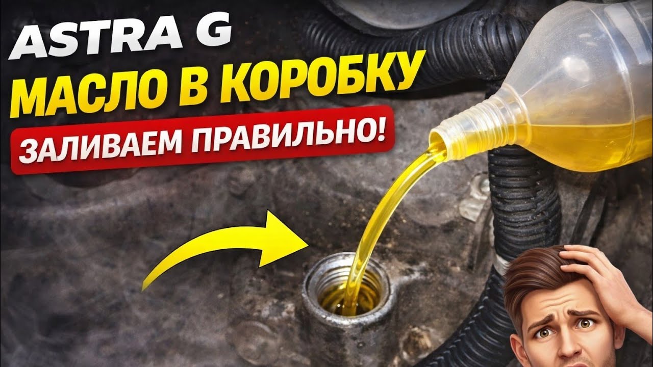 Как добавить масло в каробку передач Astra G