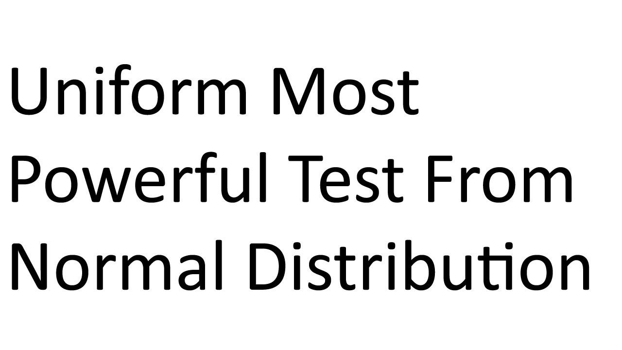 Uniform Most Powerful Test From Normal Distributionin statistics |B.sc Third Year |Nepali Language|