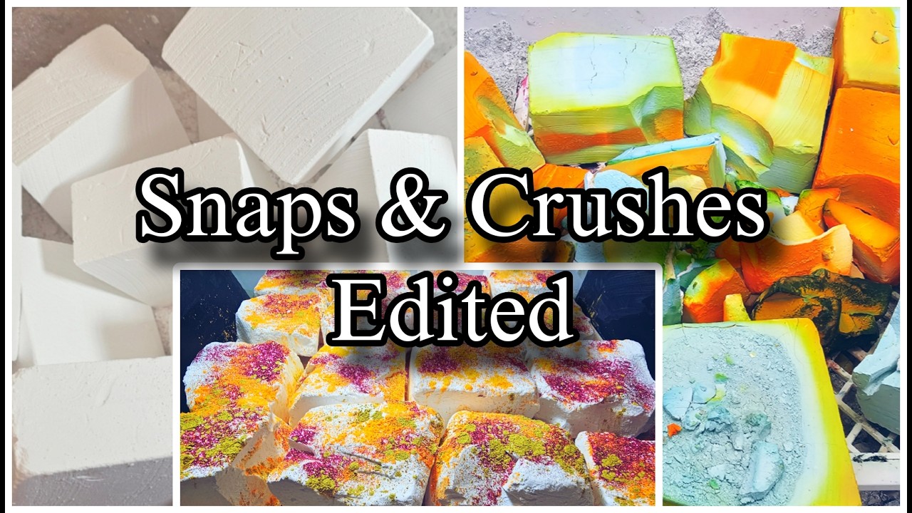 Snaps & Crushes Edited Compilation ASMR Gym Chalk Satisfying Relaxing Sleepaid
