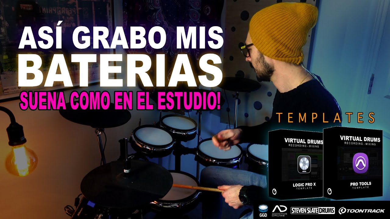 TEMPLATE para grabar BATERIAS VIRTUALES y sonar profesional | Disponible ahora en todos los DAW