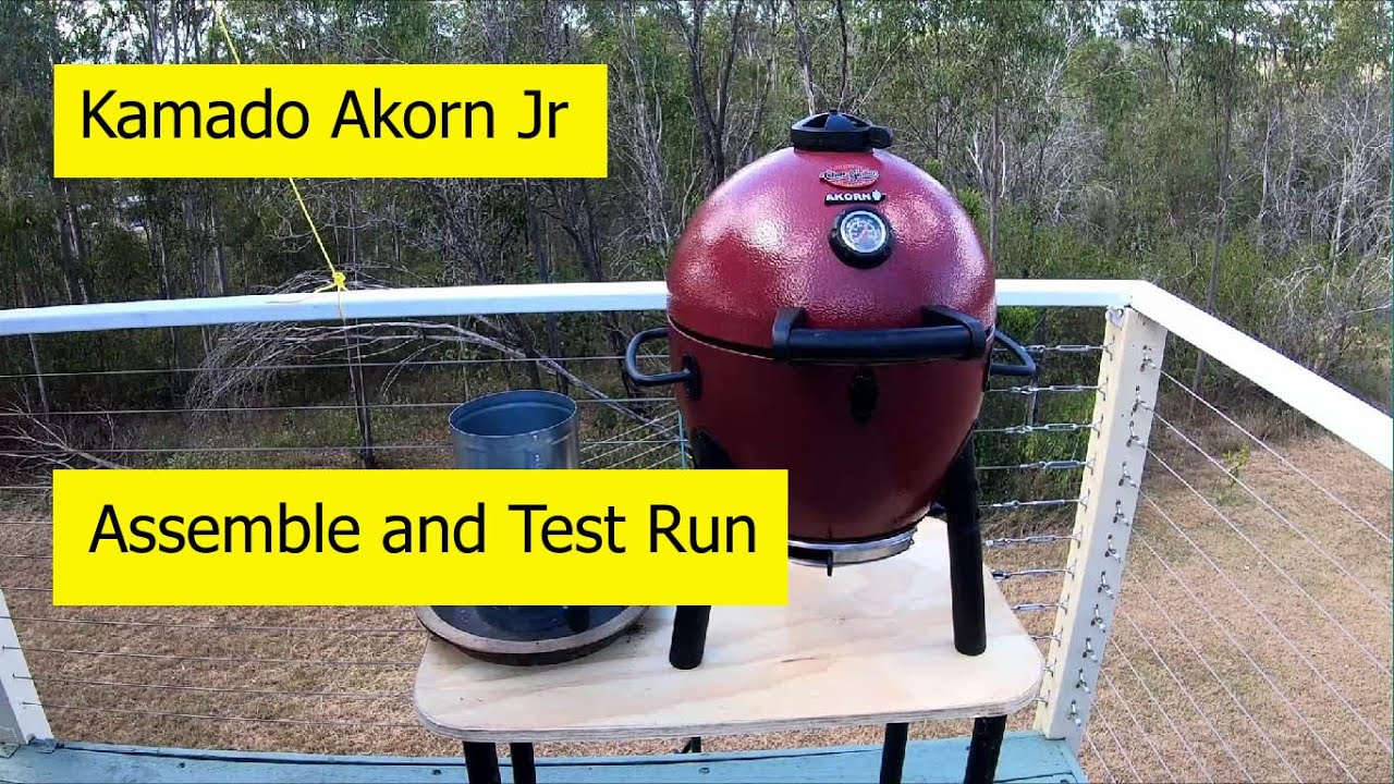 2023  Ep 08 Kamado - Akorn Jr - BBQ - Assemble and Test run. Part 1.