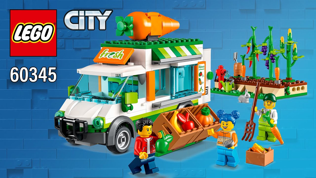 LEGO® City | Farmers Market Van (60345)[310 pcs] Building Instructions | Top Brick Builder