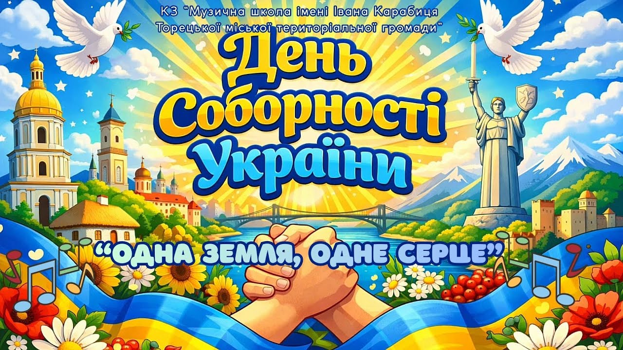 З Днем Соборності України! "Одна земля, одне серце"