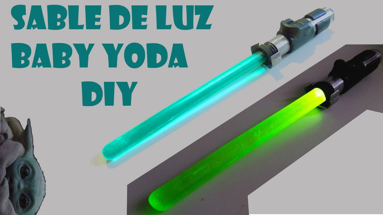 DIY | Cómo hacer sable de luz / laser BABY YODA - STAR WARS | Plantilla GRATIS