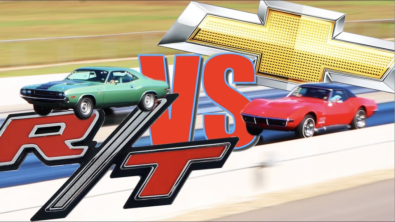 1970 Dodge Challenger RT vs 1969 Chevrolet Corvette | STOCK DRAG RACE