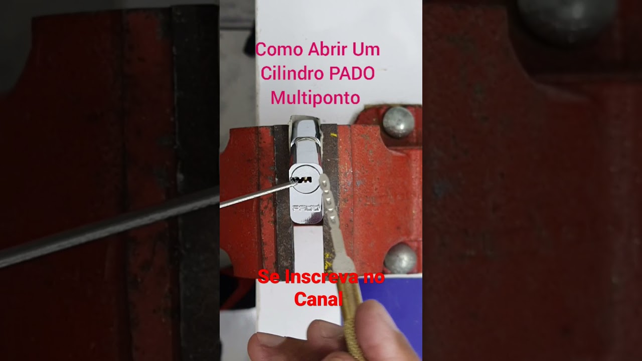 Como Abrir Cilindro PADO Multiponto. (Parte 1) #short